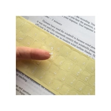 Arapça Klavye Etiketi Şeffaf Arka Keyboard Sticker Arabic Transparent