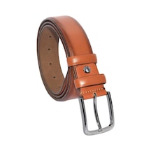Süzer Deri Taba Hakiki Deri Düz Renk 3.5 CM Klasik Kemer - 208-Düz 001