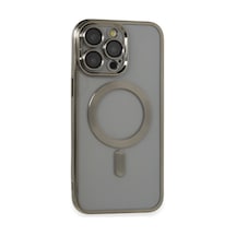 Apple iPhone  Uyumlu  14 Pro Max Kılıf Kross Magneticsafe Kapak - Titan Gri