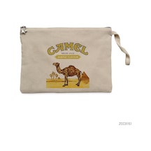 Zepplin Giyim Camel Clutch Astarlı Cüzdan / El Çantası Krem