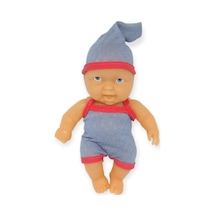 20 Cm Sevimli Et Bebek - Çıkarılabilir Neon Kıyafetli Gerçekçi Oyuncak Bebek - Gri - Pembe 1 Adet