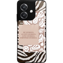 Oppo A3 Uyumlu Emoji Zebra Tasarımlı Glossy Telefon Kılıfı Çok Renkli