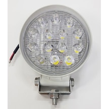 Off Road Sis Farı Çalışma Lambası Beyaz Kalın Kasa 14 Led Yuvarlak Su Geçirmez Sis Lambası Br 1