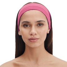 Saç Bandı Pamuk Kadın Bandana Spor Kafa Bandı Headband Pembe M. Koyu Pembe