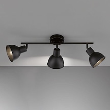 Rsylight Retro Siyah Dekoratif Rustik 180 Derece Hareketli Modern Spor 3 Lü Avize Beyaz