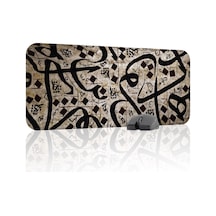 Kaligrafi Kaymaz Dikişli Kauçuk Oyuncu Mousepad V4 - 70x30 Xl Gaming Mouse Pad Fare Altlığı