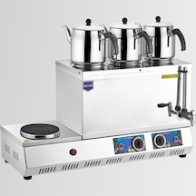 Remta K32 55 Model Üç Demlikli Pleytli Elektrikli Çay Ocağı - Kahveci Takımı 33 Lt 3200 W