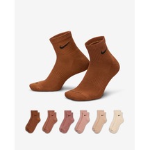 Nike Sx6899-904 Everyday Plus Destekli Bilek Antrenman Çorapları 6 Çift Cok Renklı