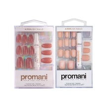 Takma Tırnak Kiti Bej Ve Gül Kurusu