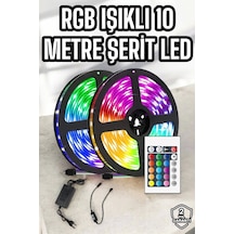 Yeni Nesil Rgb Işıklı 10metre Şerit Led Kumandalı Şarj Edilebilir Çok Renkli