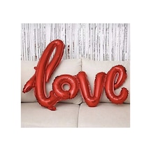Kırmızı Love Folyo Balon Kırmızı Kırmızı