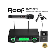Roof R-203ey El ve Yaka Telsiz Mikrofon