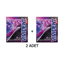 Vivident Storming Ahududu Aromalı Şekersiz Tatlandırıcılı Şerit Sakız 2 x 33 G