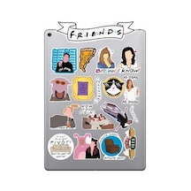 Friends Dizi Temalı Bilgisayar Laptop Defter Tablet Valiz Sticker Seti Abanoz
