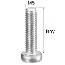 M5x70mm Ysb Vida Dın7985 Yıldız Silindir Başlı Civata 10 Adet Diğer