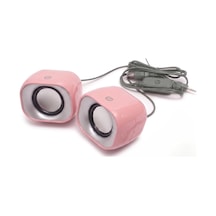 Dhs-2111 2.0 Mini Taşınabilir Multimedya Speaker Hoparlör Pembe