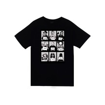 Stoned&Fame Freddy,michael,çığlık,jason,hellraiser,pennywise,chucky,samara Baskılı Unisex %100 Pamuk T-shirt SIYAH