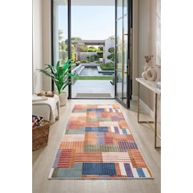 Raschel Carpet Premium Bohem Yıkanabilir Leke Tutmaz Modern Multi Çok Renkli Özel Seri Kaymaz Taban Yolluk Rcmultı Yllk 002 Çok Renkli