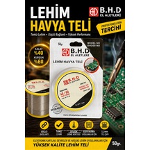 Lehim Havya Teli 50 Gr 1.2mm 40/60 Kalay Kurşun Lehim Teli Elektronik Devre Pcb Tamir Ve Montaj