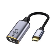Gplus 8KCDP01 8K Ultra HD 60 Hz Type-C to DP Display Port Çevirici 8K 4320P HDR VRR QMS DP Çevirici