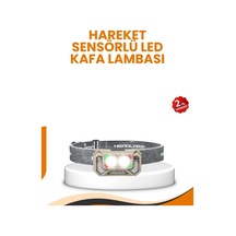 Uzun Menzilli Sensörlü Led Kafa Lambası Kamp Ve Yürüyüş Çok Renkli 28795139