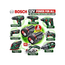 12v Power For All 1.5 Ah Çift Batarya Seti Yeşil Seri Uyumlu