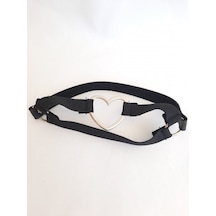 Dukkanhediyelik Kadın Siyah Kalpli Bacak Choker Çok Renkli