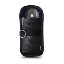 Keyless Go Koruma Araba Anahtarı Kılıfı Karbon Tasarım Rfıd Engelleyici Faraday Çanta Röle Saldırılarına Karşı Kablosuz Anahtar Koruması Araç Hırsızlık Koruması