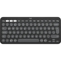 Logıtech K380s Pebble Keys 2 Çoklu Cihaz Özellikli Bluetooth Türkçe Q Klavye Gri 920-011859 Lazer