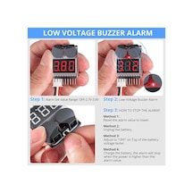 Lipo Alarm Batarya Voltaj Ölçer 1s-8s Düşük Voltaj Uyarı Modülü