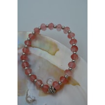 Stoneage Jewellery Gül Kuvars Doğal Taşlı Bileklik Çok Renkli