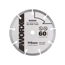 WORX WA5048 115x9,5mm Fayans, Seramik, Mermer Kesme Soketli Elmas Daire Testere Bıçağı