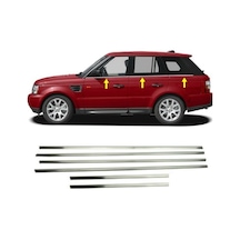 Range Rover Sport 2006-2012 Cam Çıtası Paslanmaz Çelik Krom 6 Prç