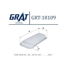 Grat 18109 Hava Filtresı 107 / C1 / Yarıs 99-