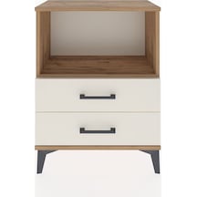Arges Komodin Tek Raflı 2 Çekmeceli 60x30x80 Çam-aytaşı Atlas Çam