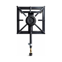 Yek Outdoor Yüksek Isılı Mini Kare Volkan Ocak 23x23cm - Yer Ocağı Siyah