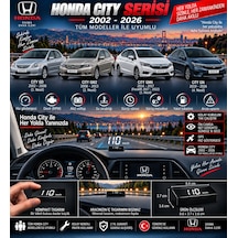 Honda City 2002-2026 Modeller İçin Head Up Display Hayalet Gösterge Ekranı Ön Cam Hız Göstergesi