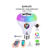 Müzikli Rgb Ledli Ampul Lamba Akıllı Hoparlör Ses Bombası Led Music 2 Adet 2 Adet