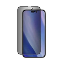 Lexroo İphone 15 Pro Max Kor Privacy Cam Ekran Koruyucu - Siyah