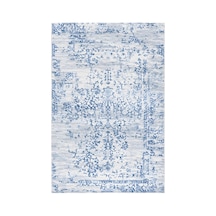 Kartela Halı Siro Halı Kaymaz Taban Makinede Yıkanabilir Halı Mavi - 80 X 120 Cm