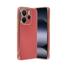 Xiaomi Redmi Note 14 4g Uyumlu Kılıf Volet Silikon - Kırmızı