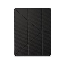 Newface Apple İpad Pro 13 2024 Kılıf Color Karbon Tablet Kılıfı - Siyah