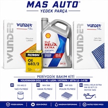 Volkswagen Golf 7 Audi A3 Seat Leon Skoda Octavia Jetta 1.2 1.4 Tsı Periyodik Bakım Kiti Shell Helix Extra 5w30