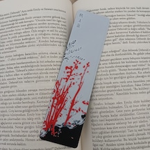 Kitap Ayracı - Kırmızı Çiçek Model4