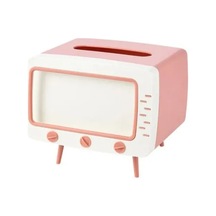 Retro Figürlü Telefon Tutucu Ve Peçetelik Renkli