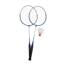 2 Raket 3 Top Badminton Set Badmi Nton Raket/top, Unisex, Gri, Large