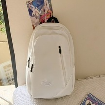 Küçük Lise, Lise, Üniversite Öğrencileri, Basit Ve Büyük Kapasite Çantası Jwol73 Beyaz