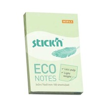 Hopax Stıckn Yapışkanlı Not Kağıdı 100 Yp 76x51 Eco Patel Yeşil He21744