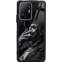 Xiaomi Mi 11t Pro Smoke Skull Tasarımlı Glossy Telefon Kılıfı Çok Renkli