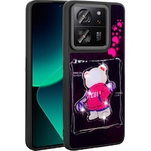 Xiaomi Mi 13t Kılıf Parlayan Kabartmalı İkonik Figürlü Amas Silikon Kapak